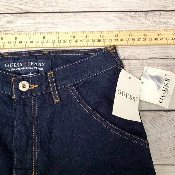 Vintage Guess Y2K Giselle Carpenter Denim Pants Women's Size 27 NWT - Picture 8 of 9